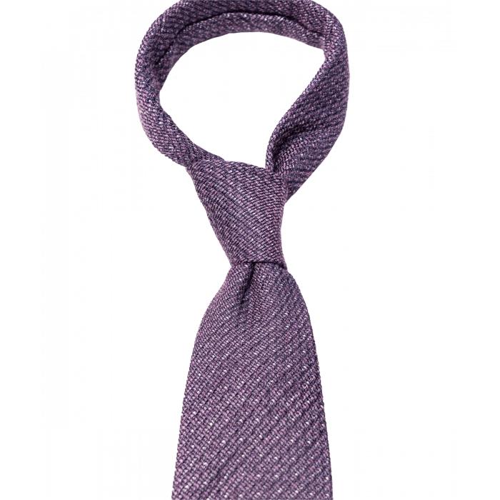 Fioletowy krawat w groszki
