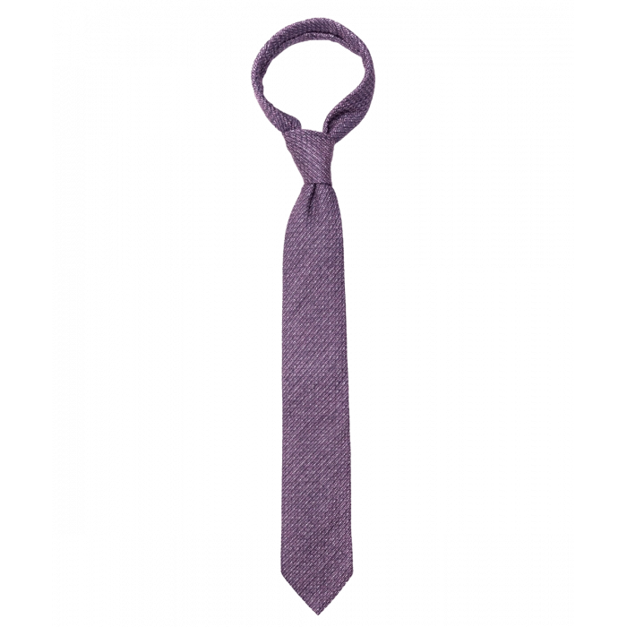Fioletowy krawat w groszki