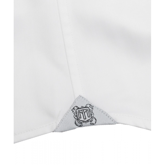 Koszula półformalna z kołnierzem włoskim - biała