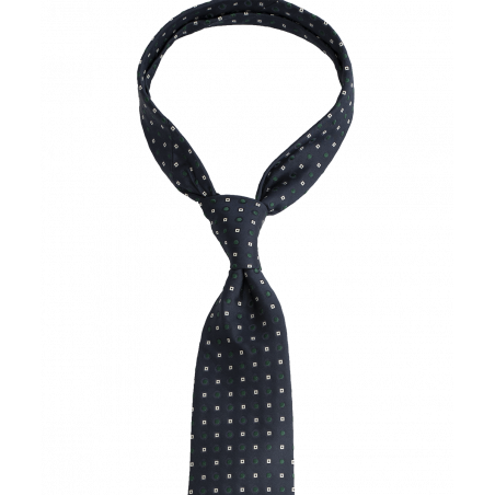 Navy tie with a subtle pattern