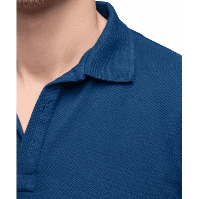 Niebieska koszulka polo