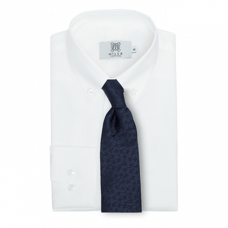 White men’s linen button-down shirt