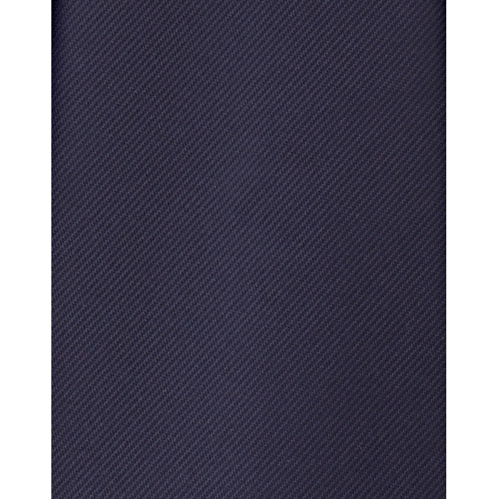 Granatowy gładki krawat jedwabny