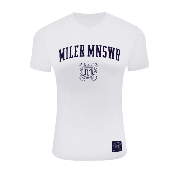 Biały t-shirt męski Miler Menswear