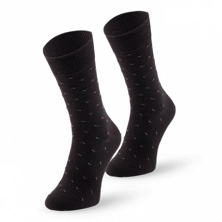 Black patterned socks