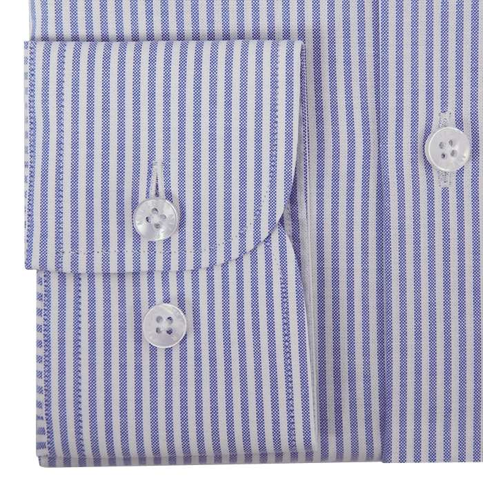Koszula męska Oxford w błękitny prążek candy stripe