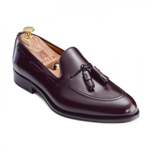 Men’s MILER burgundy tassel loafers