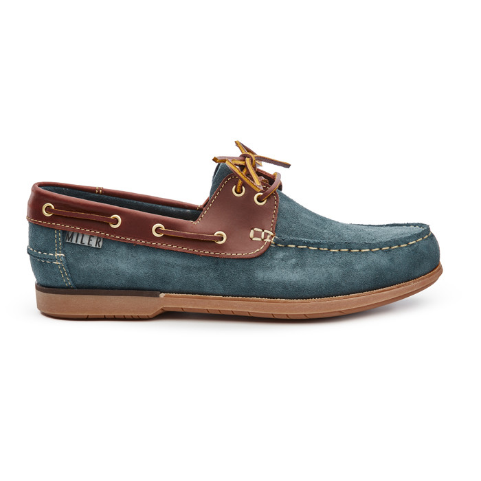 Sea green and brown boat shoes #4