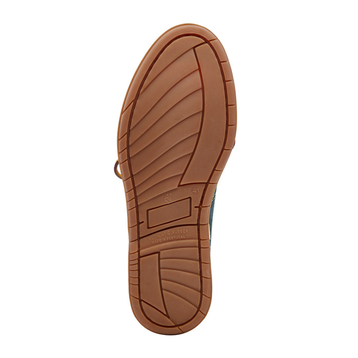 Sea green and brown boat shoes #6