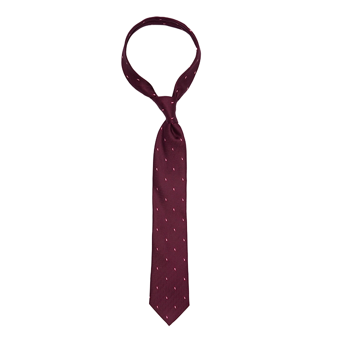 Bordowy krawat we wzór Paisley