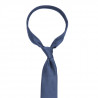 Niebieski gładki krawat jedwabny...
