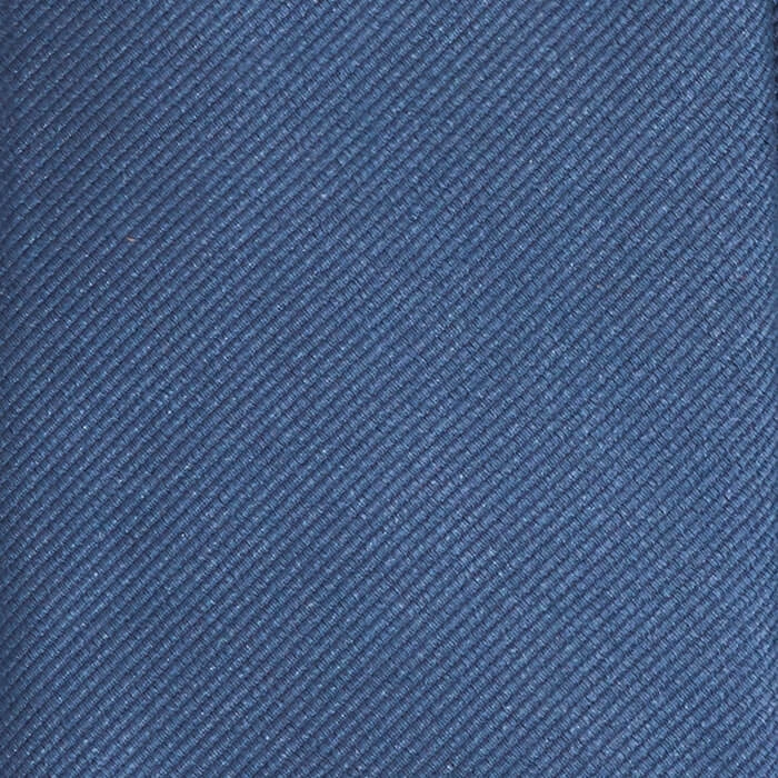 Niebieski gładki krawat jedwabny