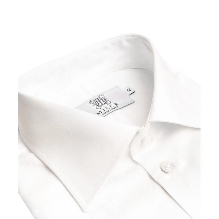 Koszula formalna w kolorze perłowej bieli na spinki
