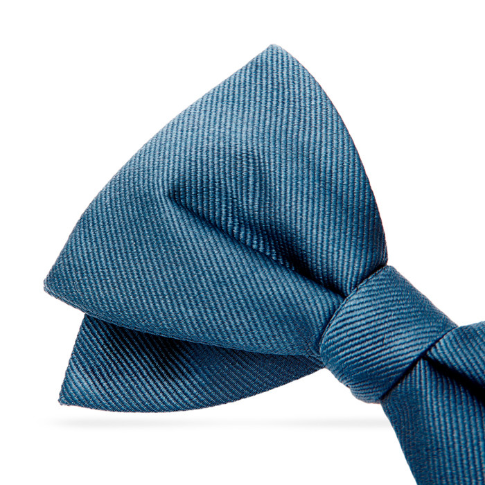 Light blue silk bow tie #1