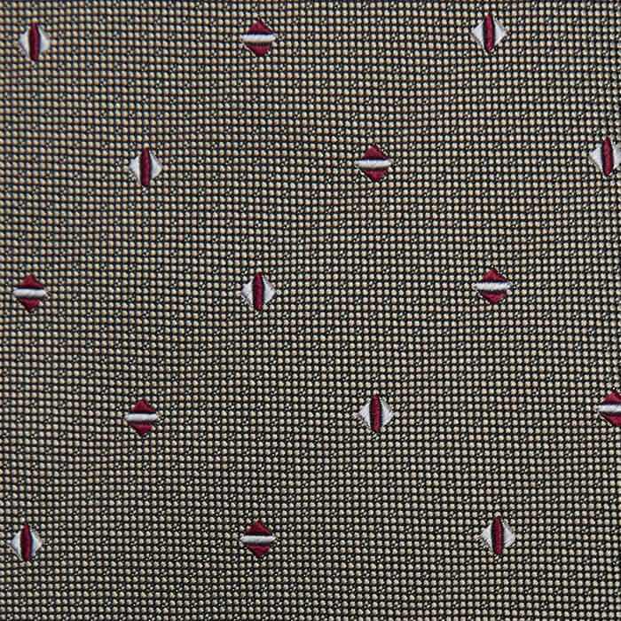 Taupe tie with a micro pattern #1