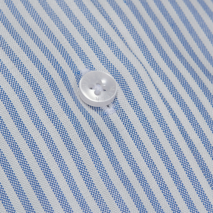 Koszula męska oxford z tencelu w błękitny candy stripe