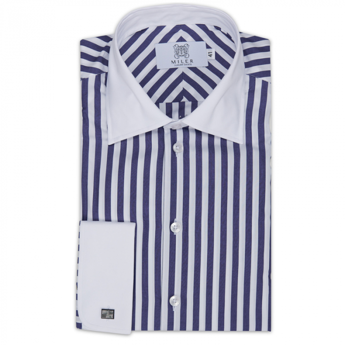 Winchester shirt in blue Bengal stripe #0