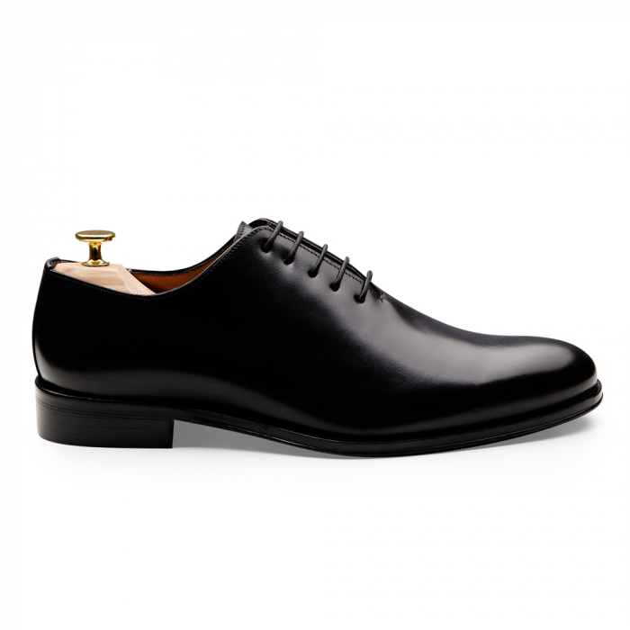Men's black wholecut shoes by MILER #2