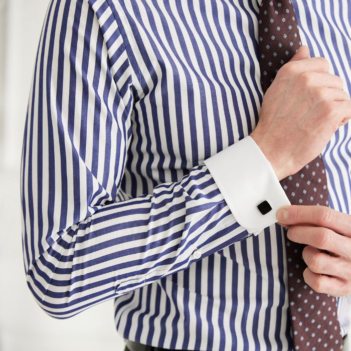 Winchester shirt in blue Bengal stripe #6