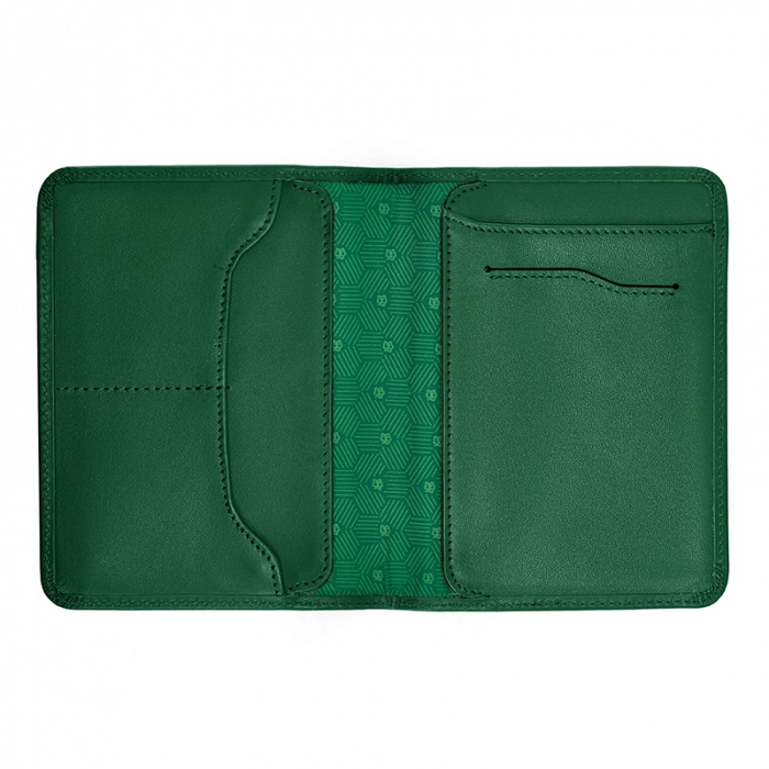 Zielony skórzany portfel męski slim Daily Wallet