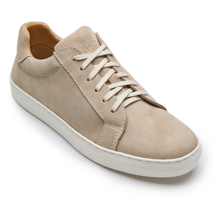Men’s beige suede sneakers #0