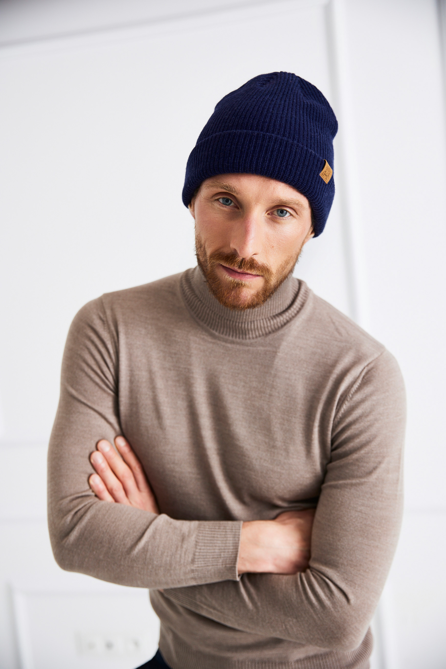 Navy beanie