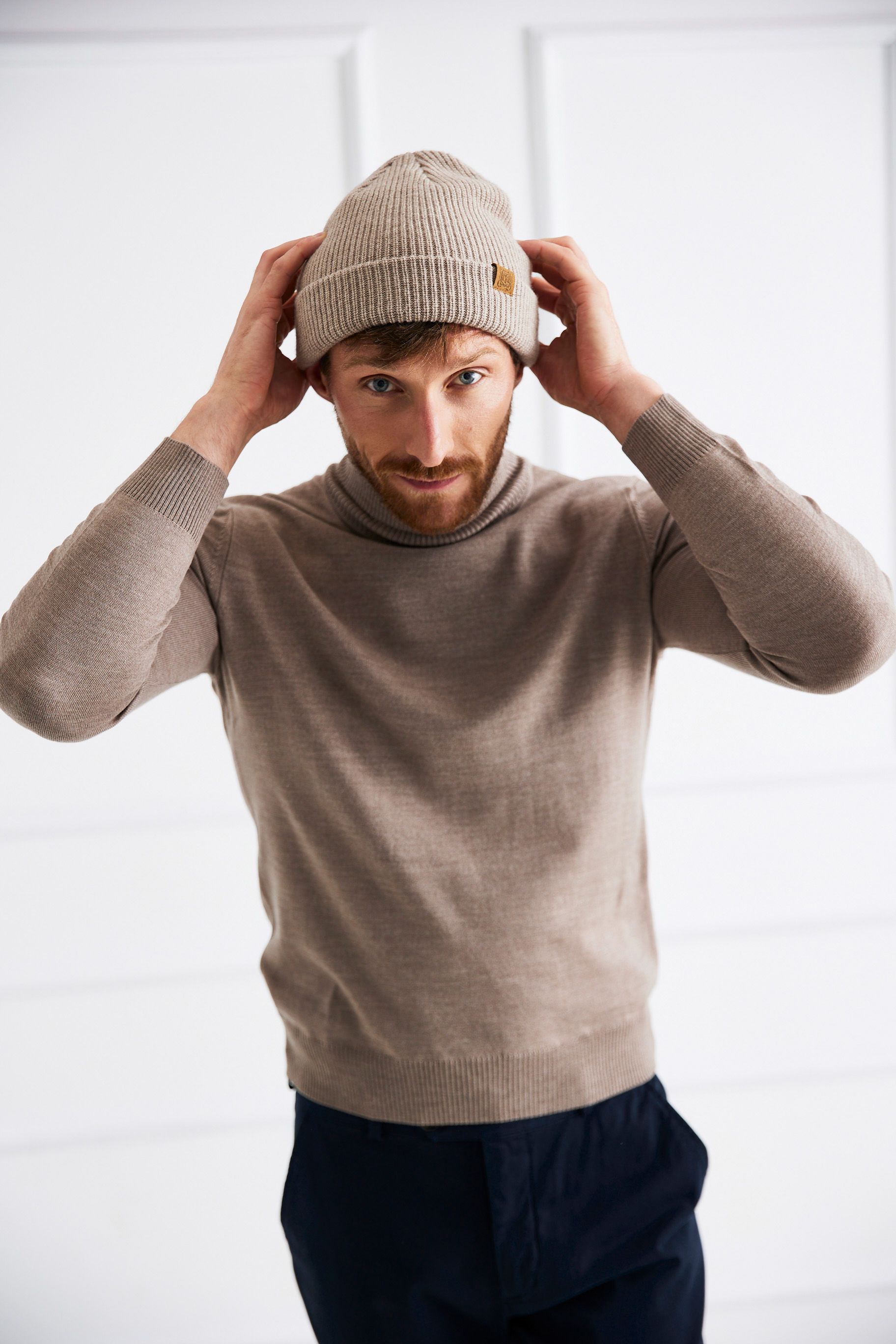 Merino wool beanie