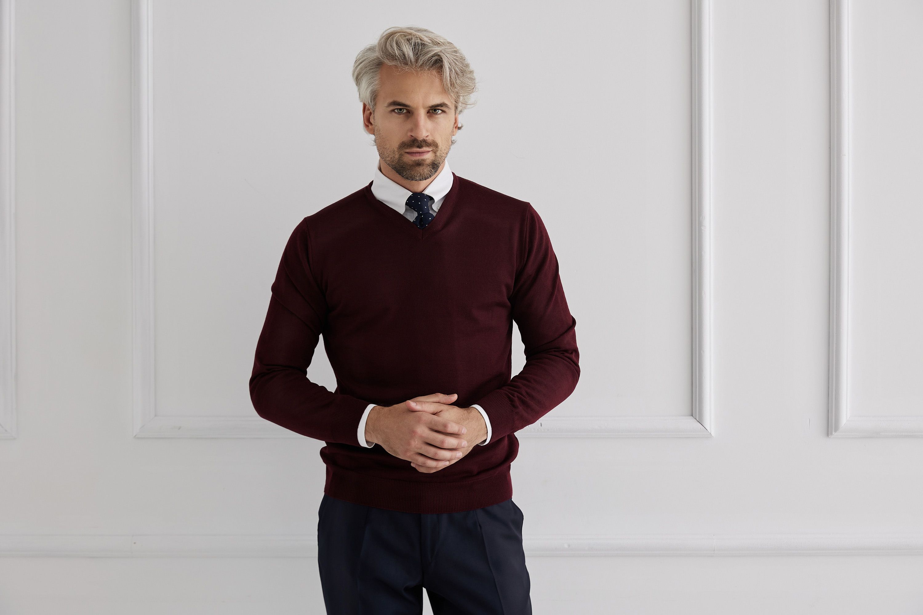 V-neck sweater