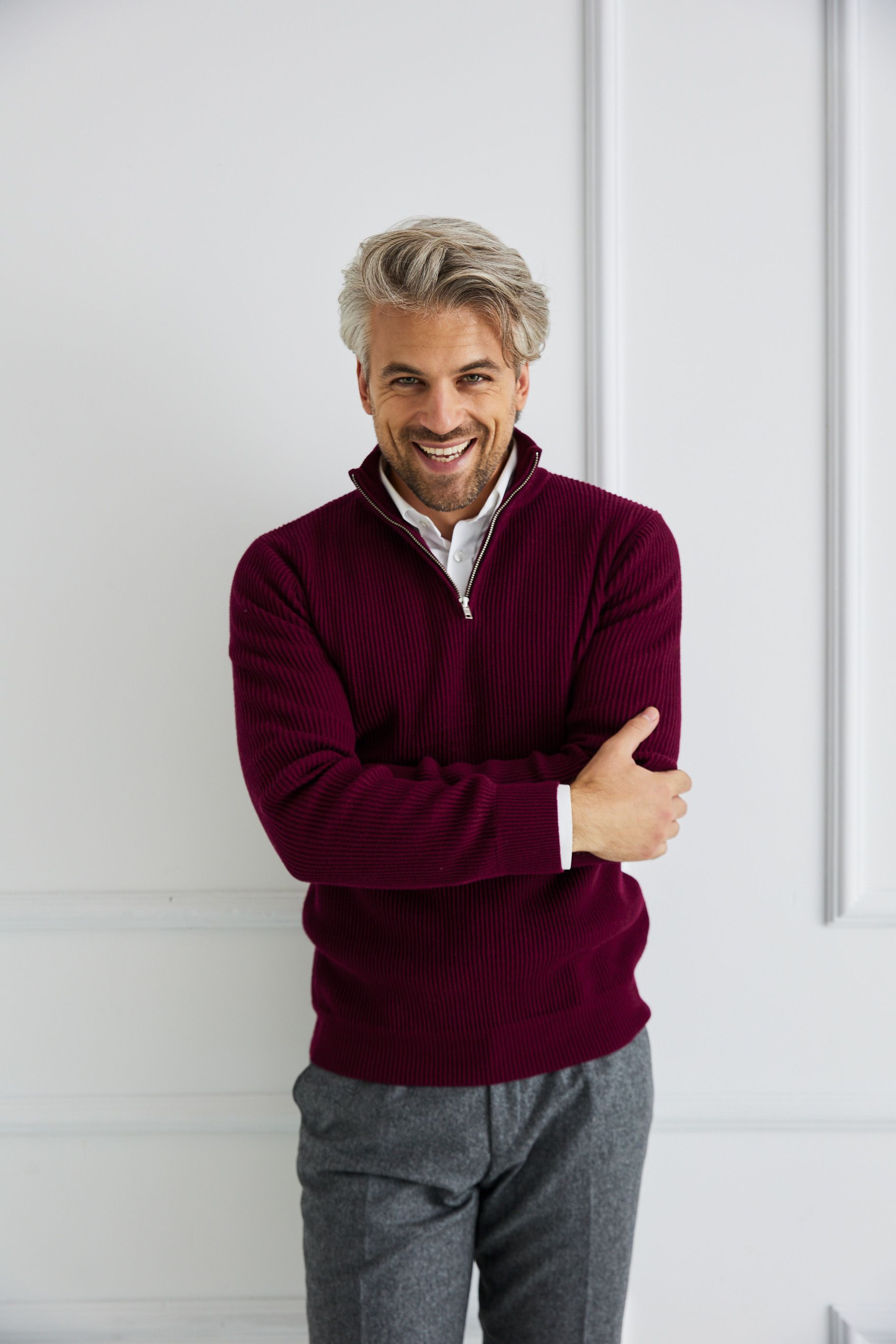 Burgundy sweater