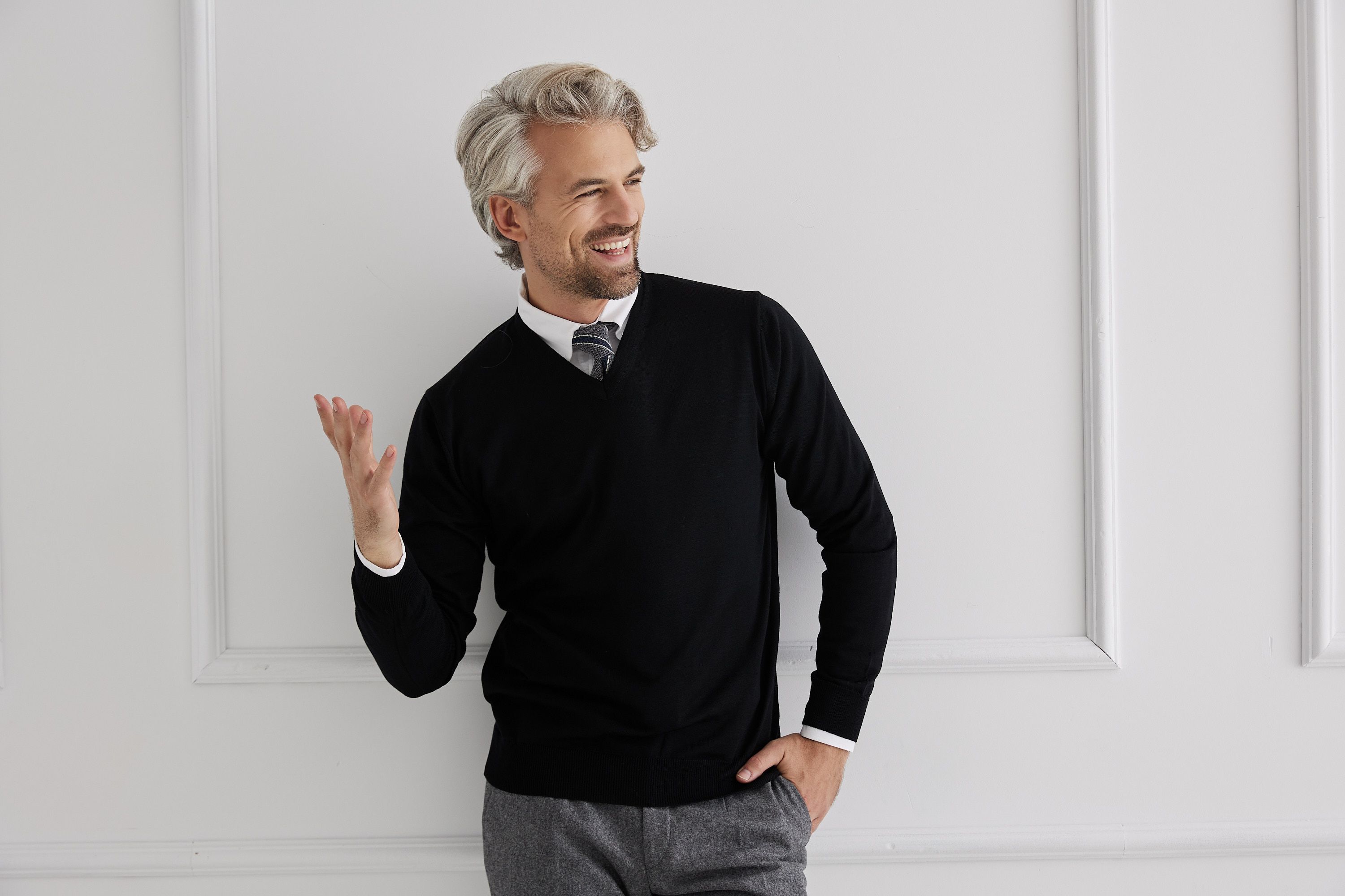 V-neck sweater