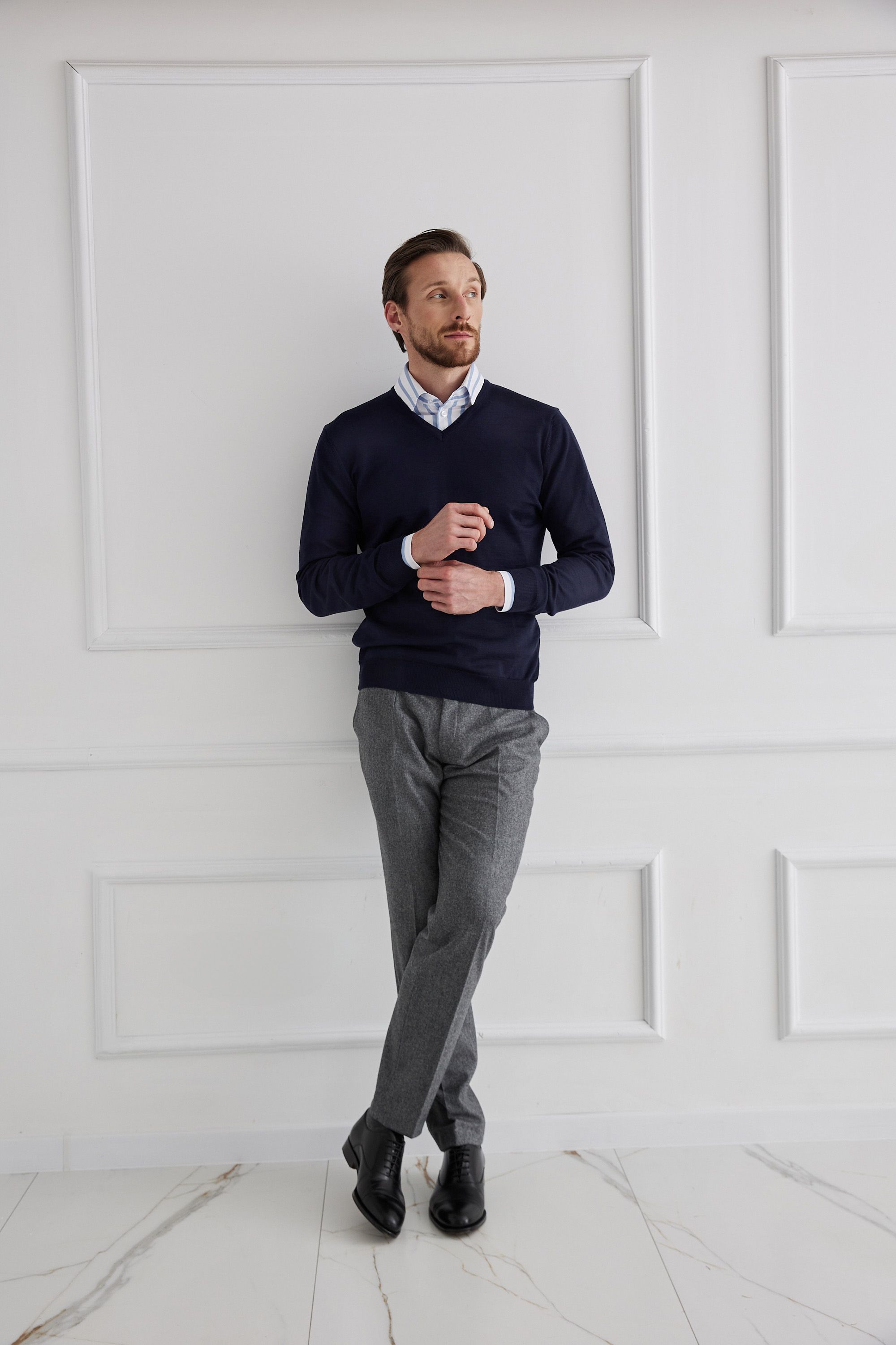 V-neck sweater