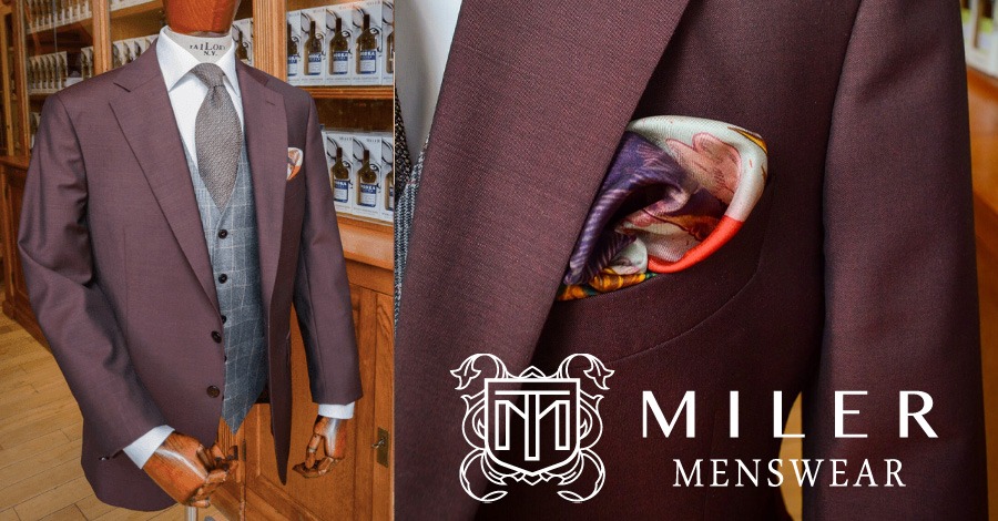 Fall suit with a Prince of Wales check vest